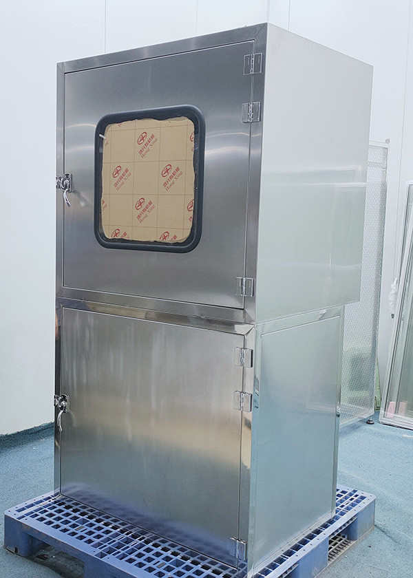 Mekanik Kilitli Temiz Oda için SS304 Hava Duşu Geçiş Kutusu 0