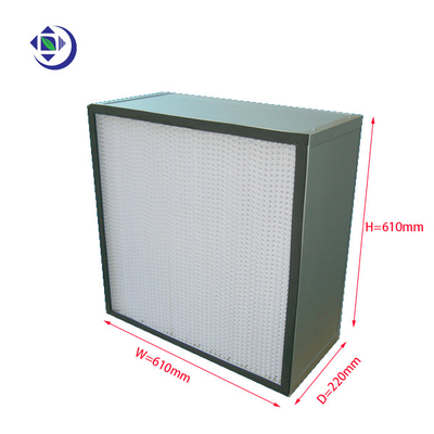satın al Yüksek Verimli H13 Hepa Filtre, Hepa Filtre Derin Pileli Ayırıcı 610x610x220mm online manufacture