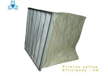 satın al Primrose Yellow Class F8 Pocket Air Filter Air Conditioning Secondary online manufacture
