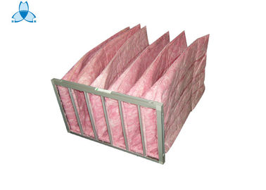 satın al Pink F7 Air Filter Aluminum Alloy Frame , 6 Pockets Air Handler Filters online manufacture