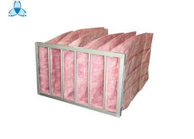 satın al Chemical Fiber Filtering Media Air Filter With 6 Pockets , Customized Size online manufacture