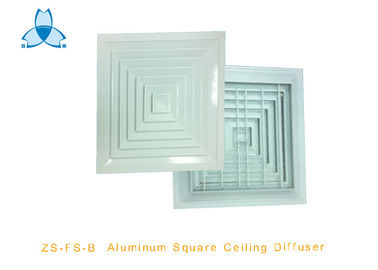 satın al 4 Way Ceiling Air Diffuser With Damper , Powder Coated Surface Finish online manufacture