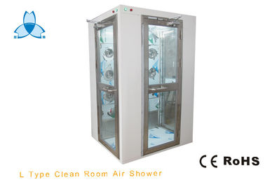 satın al Single Person Cleanroom Air Shower With 90 Degree Corner Doors , 800W Blow Power online manufacture