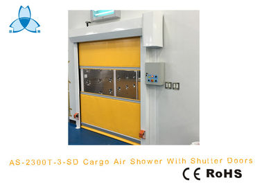 satın al Large Cargo Air Shower Tunnel Soft PVC High Speed Shutter Doors For Cart online manufacture