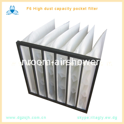 satın al F6 Sert Cep Hava Filtresi 24x24x24 inç Gaz Turbinleri İçin Sinetik Filber online manufacture