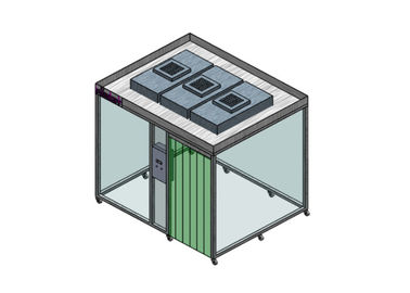 satın al PVC Curtain ISO 8 Softwall Modular Clean Room / Clean Booth With Fan Filter Unit online manufacture
