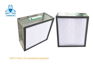 satın al Fiberglas Ortamlı Eloksallı Alüminyum Çerçeve Tek Kullanımlık H13 H14 HEPA Filtre Kutusu online manufacture