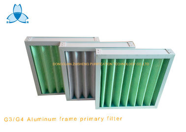 satın al Klima veya HVAC sisteminden Alüminyum Çerçeve Pileli Ön Hava Filtresi / Kaba Filtre online manufacture