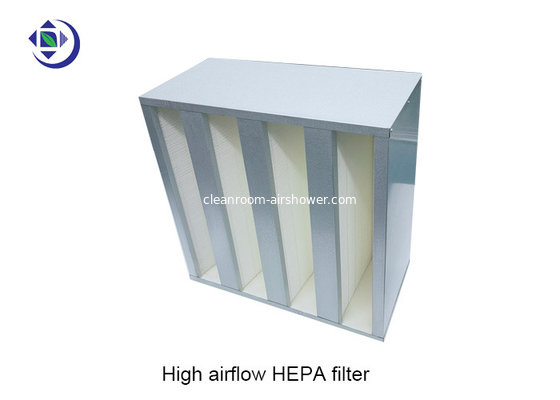 satın al Galvaniz Çerçeveli Yüksek Verimli Kompakt HEPA Filtre 592x592x292mm online manufacture
