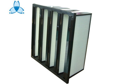 Second Stage V Bank Fiberglass Air Filters Air Ventilation System 592x490x292