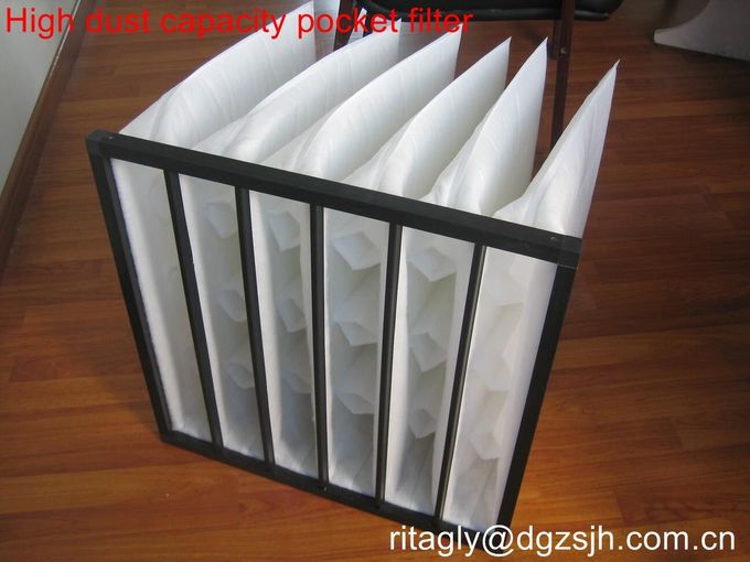 M6 High Dust Capacity Self Supporting Pocket HEPA Air Filter For Gas Turbines 2