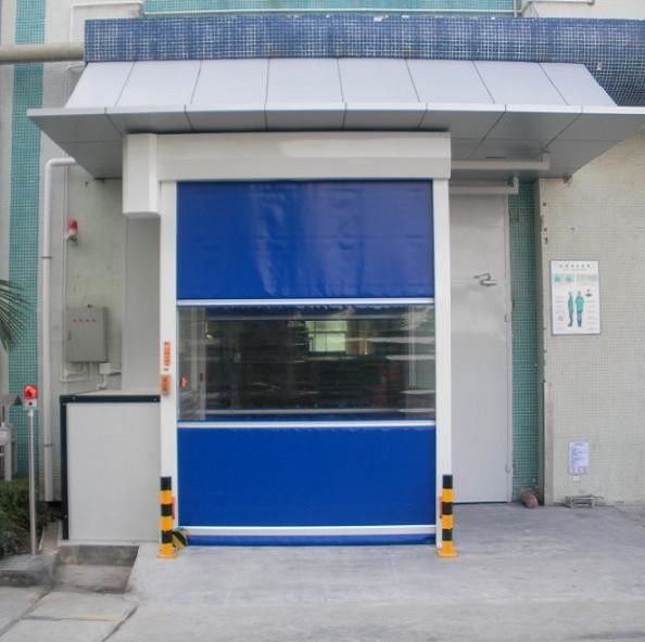 Fabrika Atölyesi için Otomatik Anti-statik PVC Yüksek Hızlı Kepenk Kapı / Hızlı Hızlı Kaydırma Kapı 2